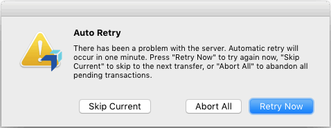 Auto Retry Dialog