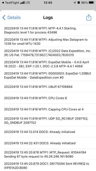 MTP Logs