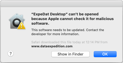 Apple cannot check it for malicious software.
